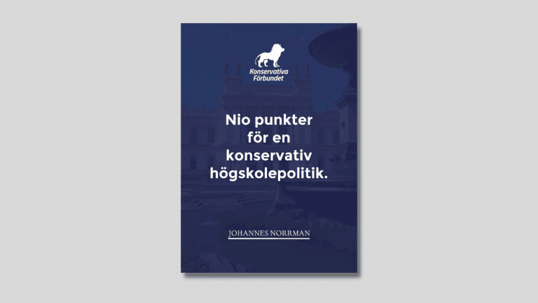 Ny rapport: Nio punkter för en konservativ högskolepolitik